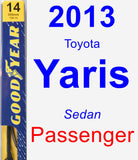 Passenger Wiper Blade for 2013 Toyota Yaris - Premium