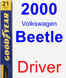 Driver Wiper Blade for 2000 Volkswagen Beetle - Premium