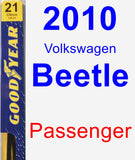 Passenger Wiper Blade for 2010 Volkswagen Beetle - Premium