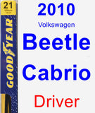 Driver Wiper Blade for 2010 Volkswagen Beetle Cabrio - Premium