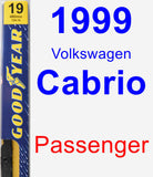 Passenger Wiper Blade for 1999 Volkswagen Cabrio - Premium