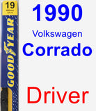 Driver Wiper Blade for 1990 Volkswagen Corrado - Premium