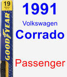 Passenger Wiper Blade for 1991 Volkswagen Corrado - Premium