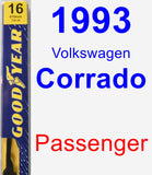 Passenger Wiper Blade for 1993 Volkswagen Corrado - Premium