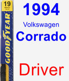 Driver Wiper Blade for 1994 Volkswagen Corrado - Premium