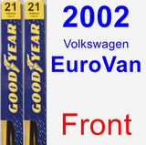 Front Wiper Blade Pack for 2002 Volkswagen EuroVan - Premium