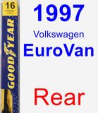 Rear Wiper Blade for 1997 Volkswagen EuroVan - Premium