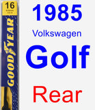 Rear Wiper Blade for 1985 Volkswagen Golf - Premium