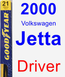 Driver Wiper Blade for 2000 Volkswagen Jetta - Premium