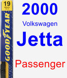 Passenger Wiper Blade for 2000 Volkswagen Jetta - Premium