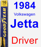 Driver Wiper Blade for 1984 Volkswagen Jetta - Premium