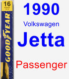 Passenger Wiper Blade for 1990 Volkswagen Jetta - Premium