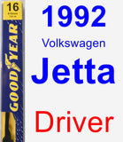 Driver Wiper Blade for 1992 Volkswagen Jetta - Premium