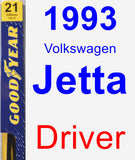 Driver Wiper Blade for 1993 Volkswagen Jetta - Premium