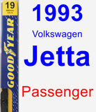 Passenger Wiper Blade for 1993 Volkswagen Jetta - Premium