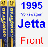 Front Wiper Blade Pack for 1995 Volkswagen Jetta - Premium