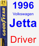 Driver Wiper Blade for 1996 Volkswagen Jetta - Premium