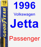 Passenger Wiper Blade for 1996 Volkswagen Jetta - Premium