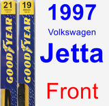 Front Wiper Blade Pack for 1997 Volkswagen Jetta - Premium