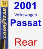 Rear Wiper Blade for 2001 Volkswagen Passat - Premium