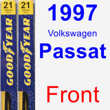 Front Wiper Blade Pack for 1997 Volkswagen Passat - Premium