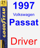 Driver Wiper Blade for 1997 Volkswagen Passat - Premium