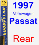 Rear Wiper Blade for 1997 Volkswagen Passat - Premium