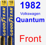 Front Wiper Blade Pack for 1982 Volkswagen Quantum - Premium