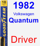 Driver Wiper Blade for 1982 Volkswagen Quantum - Premium