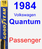 Passenger Wiper Blade for 1984 Volkswagen Quantum - Premium