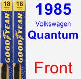 Front Wiper Blade Pack for 1985 Volkswagen Quantum - Premium