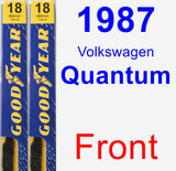 Front Wiper Blade Pack for 1987 Volkswagen Quantum - Premium