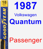 Passenger Wiper Blade for 1987 Volkswagen Quantum - Premium