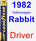 Driver Wiper Blade for 1982 Volkswagen Rabbit - Premium