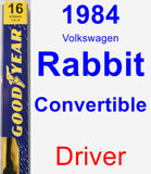 Driver Wiper Blade for 1984 Volkswagen Rabbit Convertible - Premium