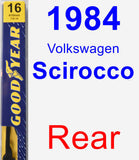 Rear Wiper Blade for 1984 Volkswagen Scirocco - Premium