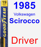 Driver Wiper Blade for 1985 Volkswagen Scirocco - Premium