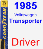 Driver Wiper Blade for 1985 Volkswagen Transporter - Premium