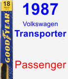 Passenger Wiper Blade for 1987 Volkswagen Transporter - Premium