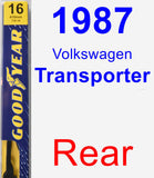 Rear Wiper Blade for 1987 Volkswagen Transporter - Premium