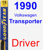 Driver Wiper Blade for 1990 Volkswagen Transporter - Premium