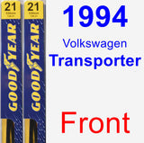 Front Wiper Blade Pack for 1994 Volkswagen Transporter - Premium