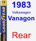 Rear Wiper Blade for 1983 Volkswagen Vanagon - Premium