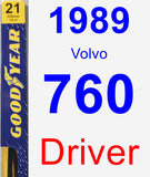 Driver Wiper Blade for 1989 Volvo 760 - Premium