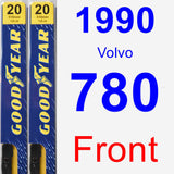 Front Wiper Blade Pack for 1990 Volvo 780 - Premium