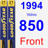 Front Wiper Blade Pack for 1994 Volvo 850 - Premium