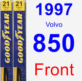 Front Wiper Blade Pack for 1997 Volvo 850 - Premium