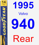 Rear Wiper Blade for 1995 Volvo 940 - Premium