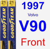 Front Wiper Blade Pack for 1997 Volvo V90 - Premium