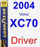 Driver Wiper Blade for 2004 Volvo XC70 - Premium